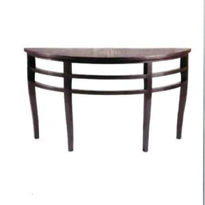 Platinum Crocodile Demilune Console